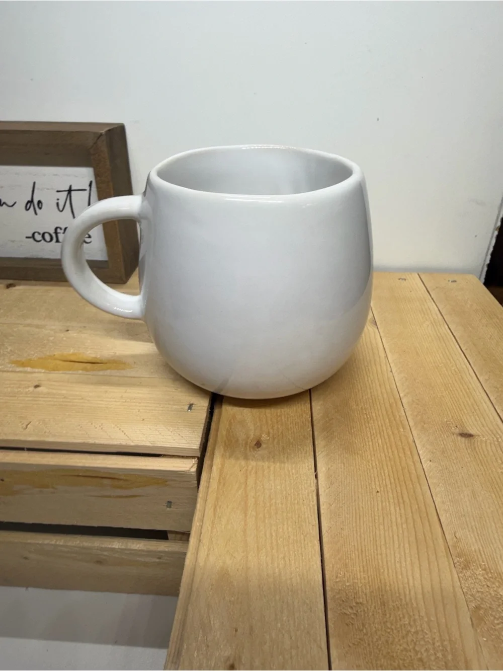 Crate & Barrel Portugal Gray Reactive Glaze Stoneware Mug